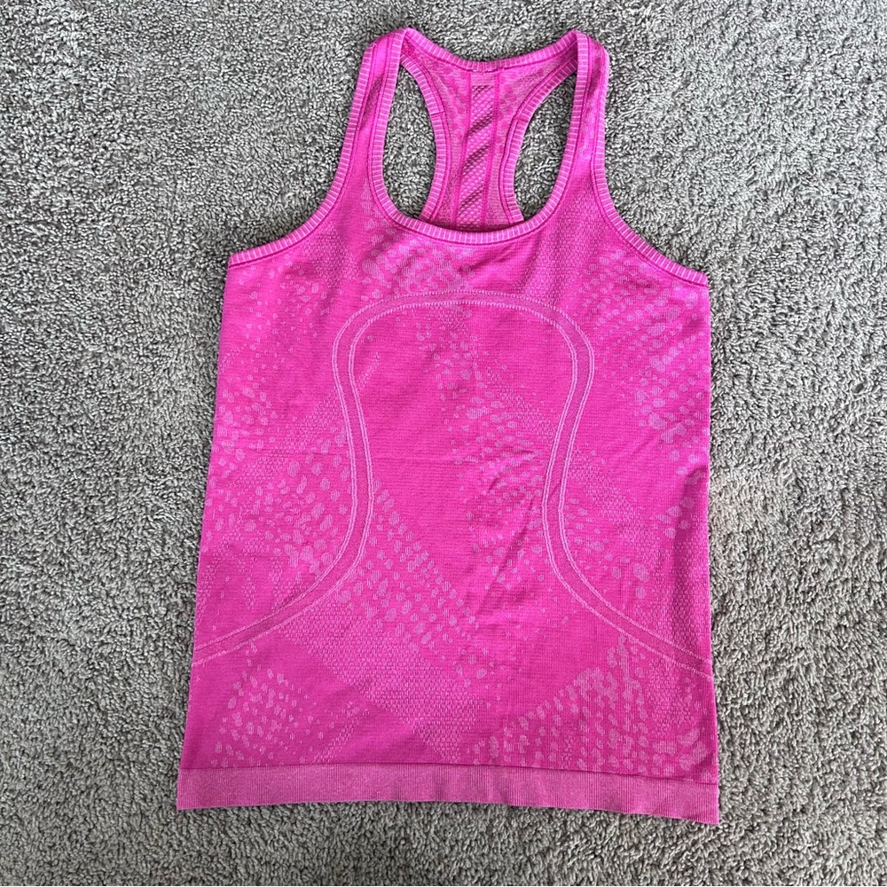 Lululemon Swiftly Tech Sonic Pink Tank Top Size 6
